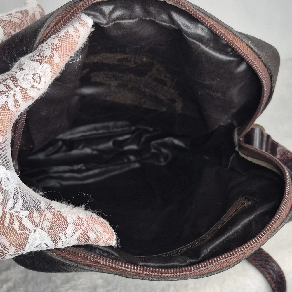 Fendi Vintage Brown Monogram Messenger Bag UNISEX w/Dust Bag & COA